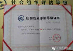 大连洗染协会获得4A级社会组织称号